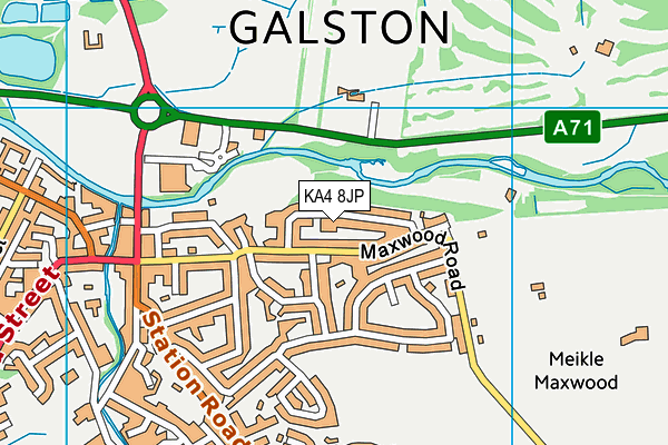 KA4 8JP map - OS VectorMap District (Ordnance Survey)