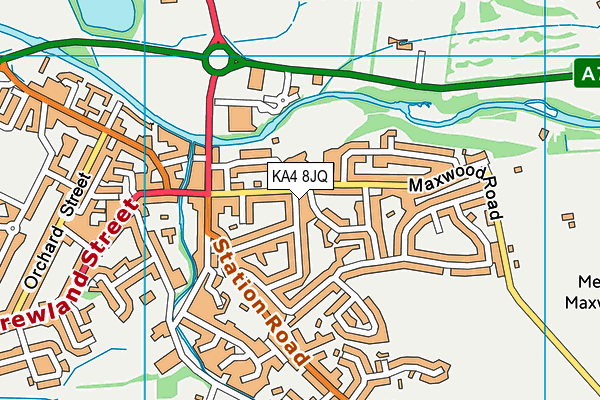 KA4 8JQ map - OS VectorMap District (Ordnance Survey)