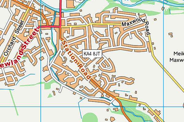 KA4 8JT map - OS VectorMap District (Ordnance Survey)