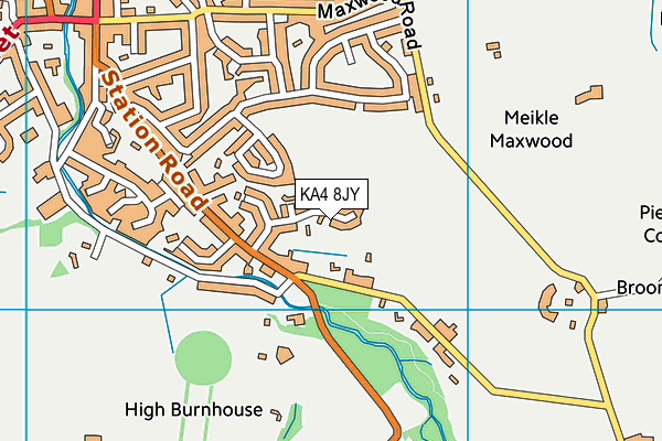 KA4 8JY map - OS VectorMap District (Ordnance Survey)