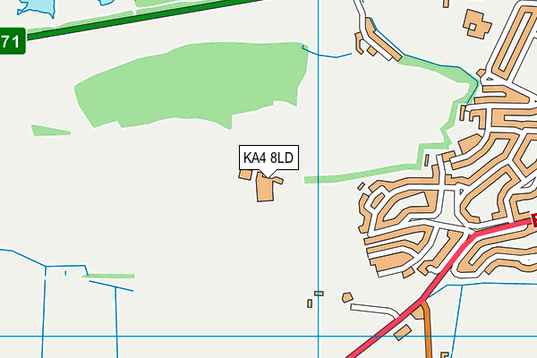 KA4 8LD map - OS VectorMap District (Ordnance Survey)