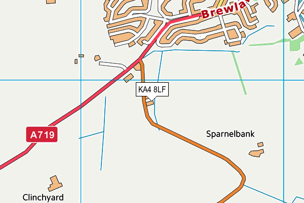 KA4 8LF map - OS VectorMap District (Ordnance Survey)