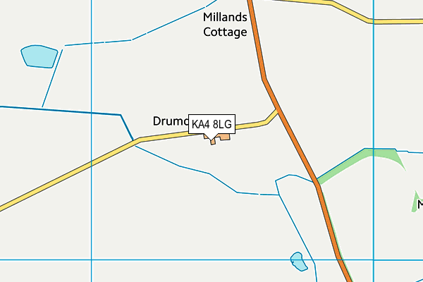 KA4 8LG map - OS VectorMap District (Ordnance Survey)