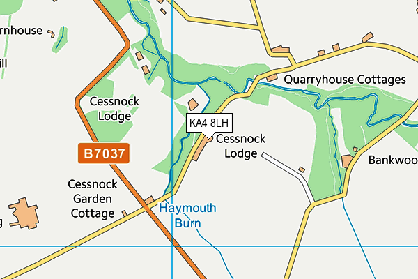 KA4 8LH map - OS VectorMap District (Ordnance Survey)