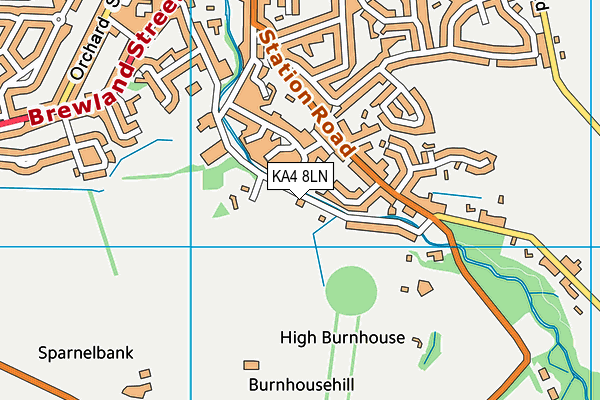 KA4 8LN map - OS VectorMap District (Ordnance Survey)