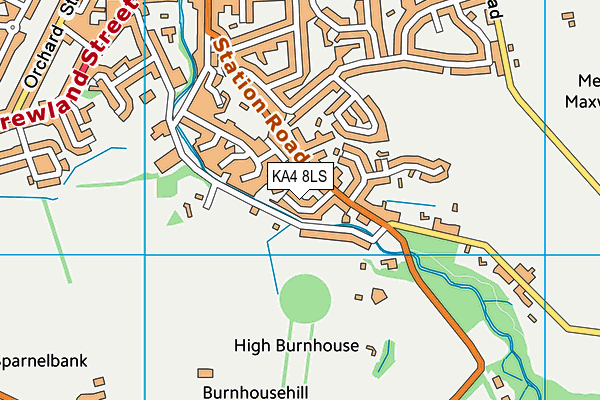 KA4 8LS map - OS VectorMap District (Ordnance Survey)