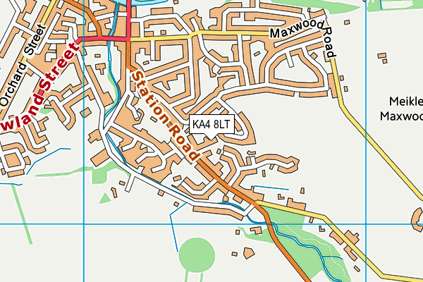 KA4 8LT map - OS VectorMap District (Ordnance Survey)