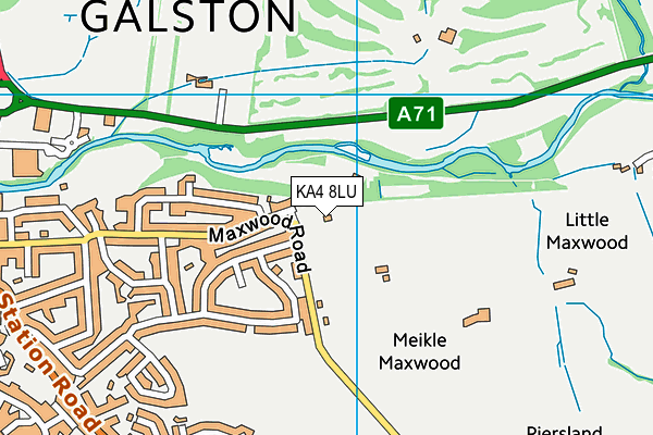 KA4 8LU map - OS VectorMap District (Ordnance Survey)