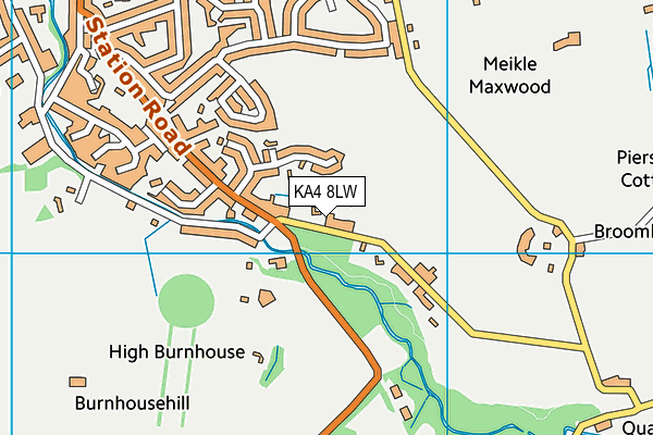 KA4 8LW map - OS VectorMap District (Ordnance Survey)