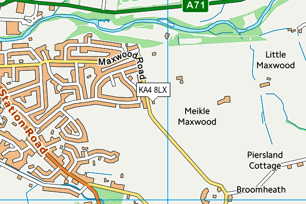 KA4 8LX map - OS VectorMap District (Ordnance Survey)