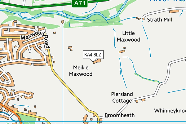 KA4 8LZ map - OS VectorMap District (Ordnance Survey)