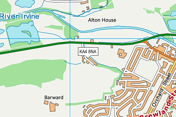 KA4 8NA map - OS VectorMap District (Ordnance Survey)