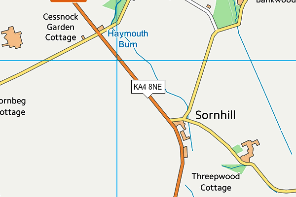 KA4 8NE map - OS VectorMap District (Ordnance Survey)