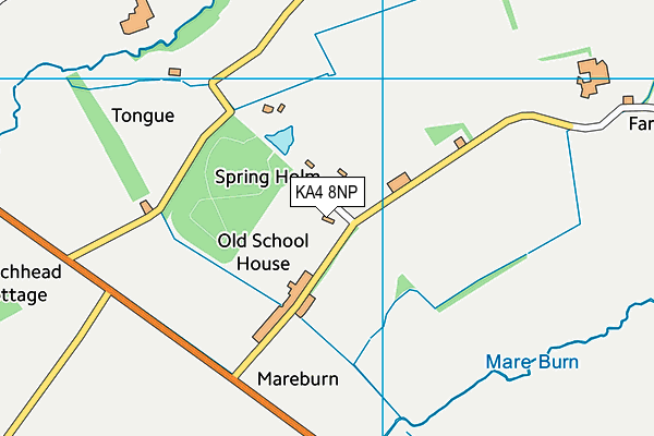 KA4 8NP map - OS VectorMap District (Ordnance Survey)