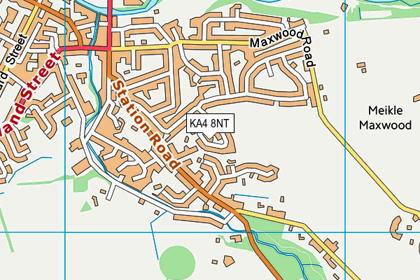 KA4 8NT map - OS VectorMap District (Ordnance Survey)
