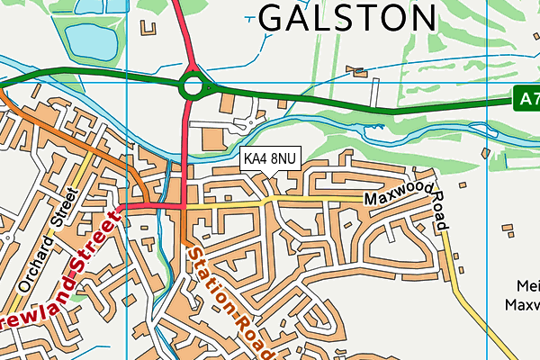 KA4 8NU map - OS VectorMap District (Ordnance Survey)