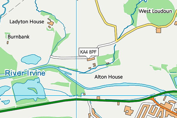 KA4 8PF map - OS VectorMap District (Ordnance Survey)