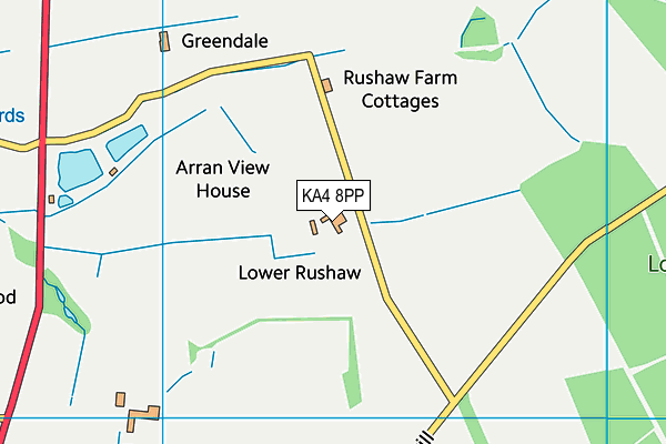 KA4 8PP map - OS VectorMap District (Ordnance Survey)