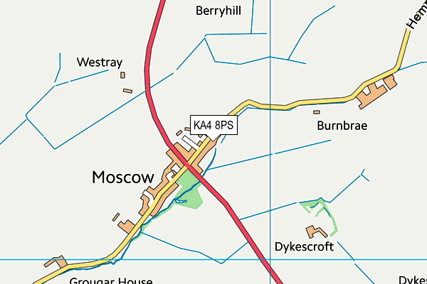 KA4 8PS map - OS VectorMap District (Ordnance Survey)