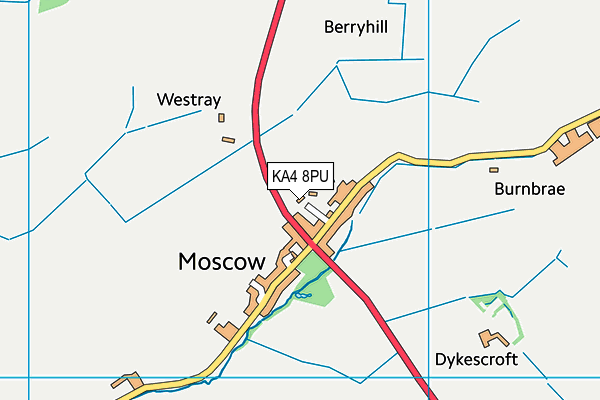 KA4 8PU map - OS VectorMap District (Ordnance Survey)