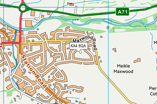 KA4 8QA map - OS VectorMap District (Ordnance Survey)