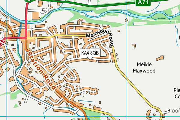 KA4 8QB map - OS VectorMap District (Ordnance Survey)