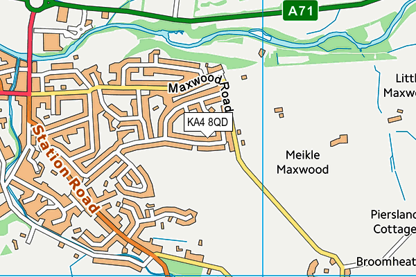 KA4 8QD map - OS VectorMap District (Ordnance Survey)
