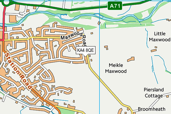 KA4 8QE map - OS VectorMap District (Ordnance Survey)