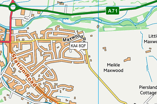 KA4 8QF map - OS VectorMap District (Ordnance Survey)