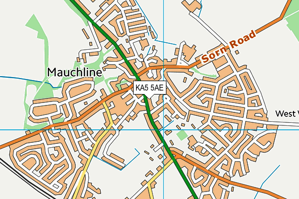 KA5 5AE map - OS VectorMap District (Ordnance Survey)