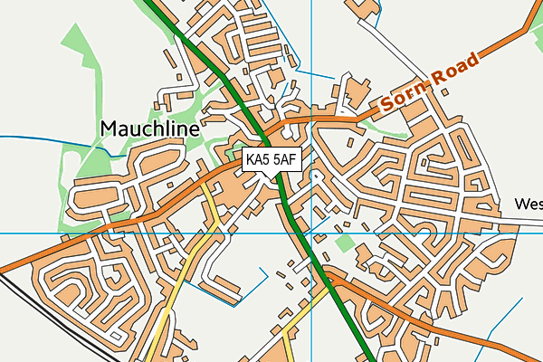 KA5 5AF map - OS VectorMap District (Ordnance Survey)