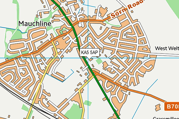 KA5 5AP map - OS VectorMap District (Ordnance Survey)