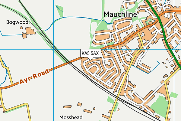 KA5 5AX map - OS VectorMap District (Ordnance Survey)