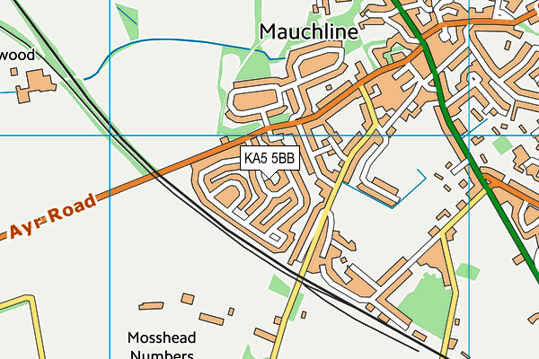 KA5 5BB map - OS VectorMap District (Ordnance Survey)