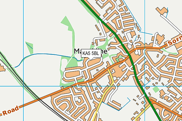 KA5 5BL map - OS VectorMap District (Ordnance Survey)