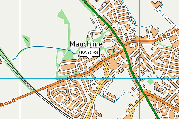 KA5 5BS map - OS VectorMap District (Ordnance Survey)