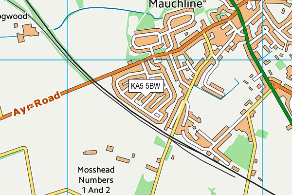 KA5 5BW map - OS VectorMap District (Ordnance Survey)