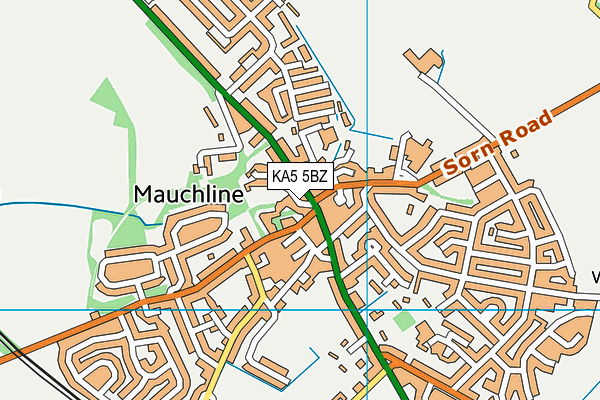 KA5 5BZ map - OS VectorMap District (Ordnance Survey)