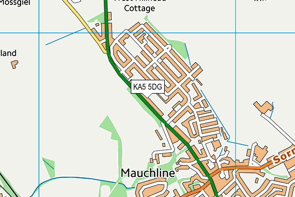 KA5 5DG map - OS VectorMap District (Ordnance Survey)