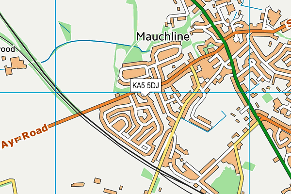 KA5 5DJ map - OS VectorMap District (Ordnance Survey)