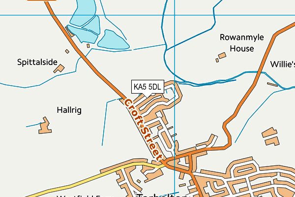 KA5 5DL map - OS VectorMap District (Ordnance Survey)