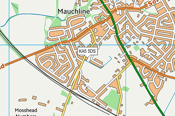 KA5 5DS map - OS VectorMap District (Ordnance Survey)