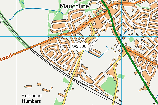KA5 5DU map - OS VectorMap District (Ordnance Survey)