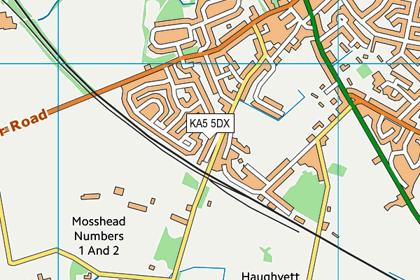 KA5 5DX map - OS VectorMap District (Ordnance Survey)
