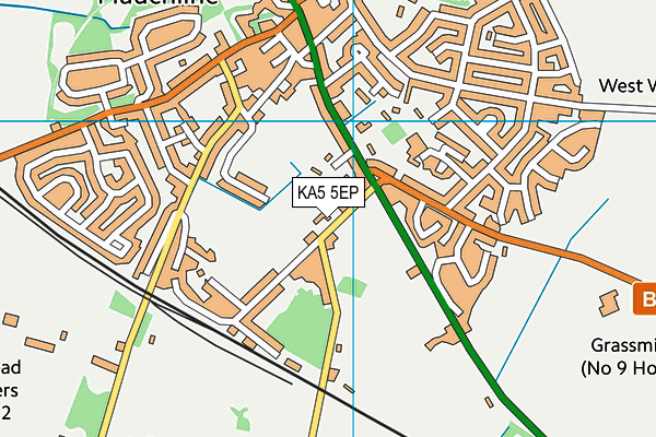 KA5 5EP map - OS VectorMap District (Ordnance Survey)