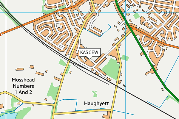 KA5 5EW map - OS VectorMap District (Ordnance Survey)
