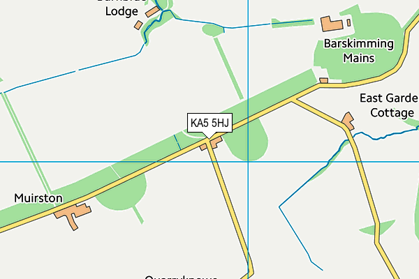 KA5 5HJ map - OS VectorMap District (Ordnance Survey)