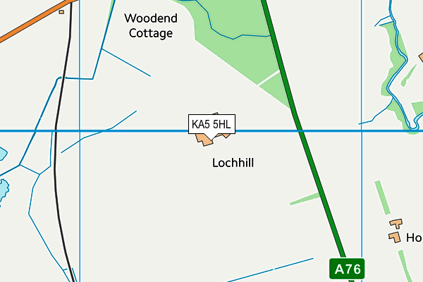 KA5 5HL map - OS VectorMap District (Ordnance Survey)
