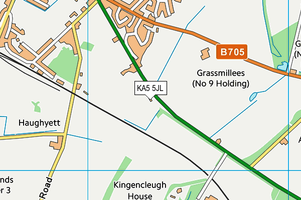 KA5 5JL map - OS VectorMap District (Ordnance Survey)