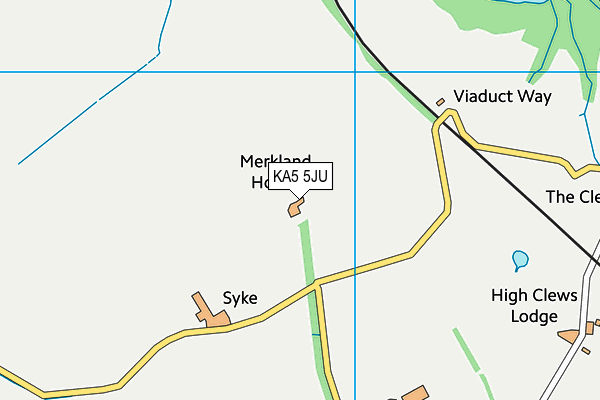 KA5 5JU map - OS VectorMap District (Ordnance Survey)